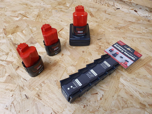 StealthMounts Battery Mounts for Milwaukee M12 (6 Pack)