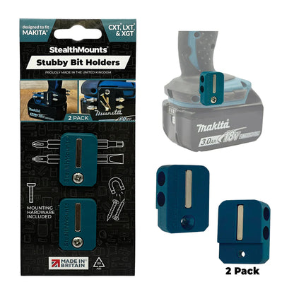 StealthMounts Stubby Magnetic Bit Holder for Makita CXT, LXT & XGT Tools