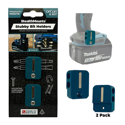 StealthMounts Stubby Magnetic Bit Holder for Makita CXT, LXT & XGT Tools