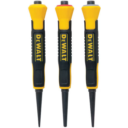 DeWalt Bi-Material Nail Punch 3 Piece Set