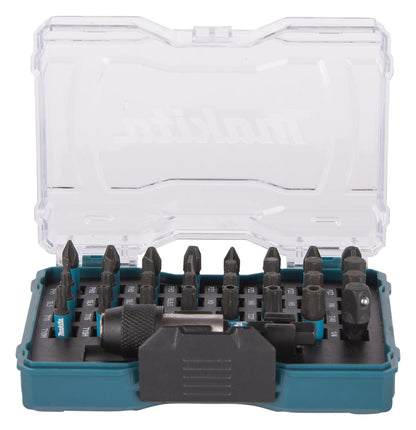 Makita Impact Driver Impact Screwdriver Bit Set + Holder - 33 Piece