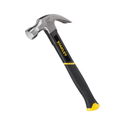 Stanley 20oz (0.57kg) Fibreglass Claw Hammer